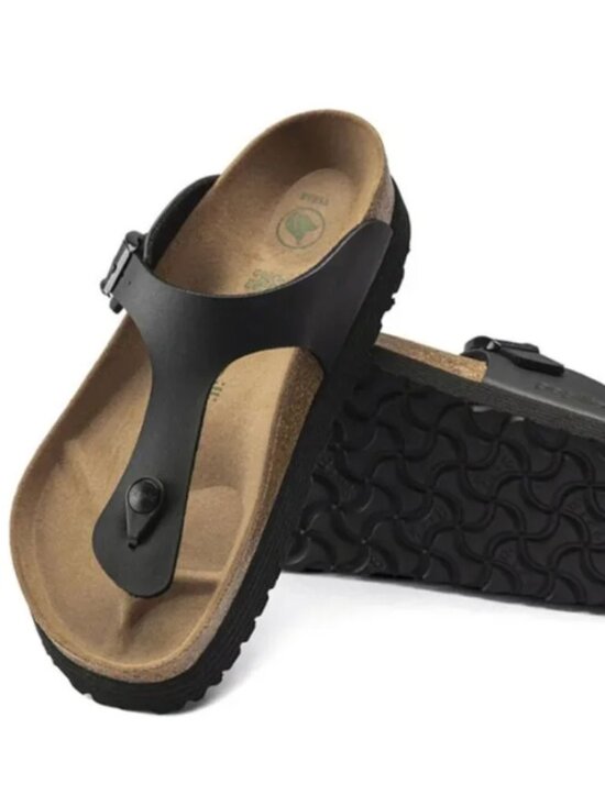 Birkenstock Shoes - Birkenstock Papillio Gizeh Platform Vegan Black New Without Tag EU 39 / US 8–8.5
